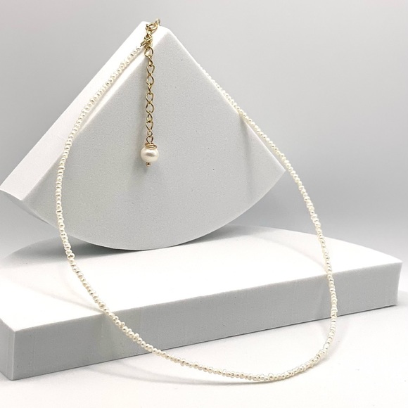 Dainty Freshwater Potato Pearl Necklace - Picture 6 of 10